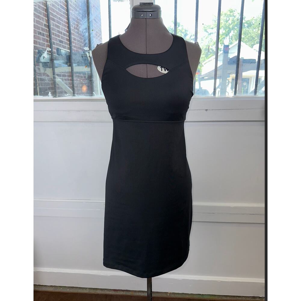 Athleta Black Keyhole Racerback Active Dress – Size XS